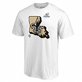 Men's Saints White 2018 NFL Playoffs T-Shirt,baseball caps,new era cap wholesale,wholesale hats